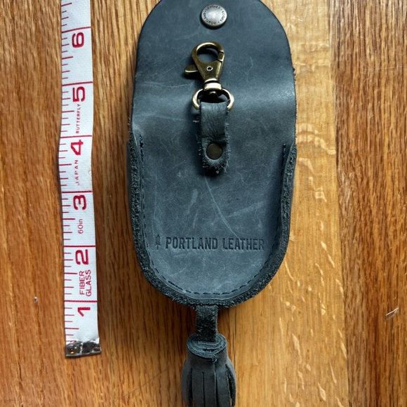 Portland Leather Goods Mini Leather Tassel Pouch - Picture 5 of 5